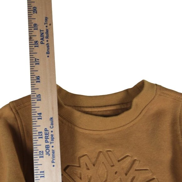 Timberland Kids Boys Crewneck Sweater with Emboss 3D Logo in Classic brown 24M - Picture 5 of 6